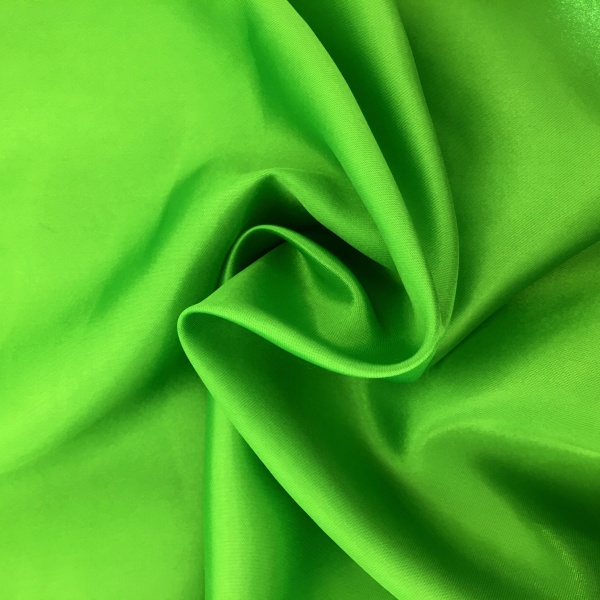 20 metres of Polyester Satin - Bright Green